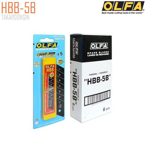 ใบมีดคัตเตอร์ชนิดพิเศษ OLFA HBB-5B (25mm)