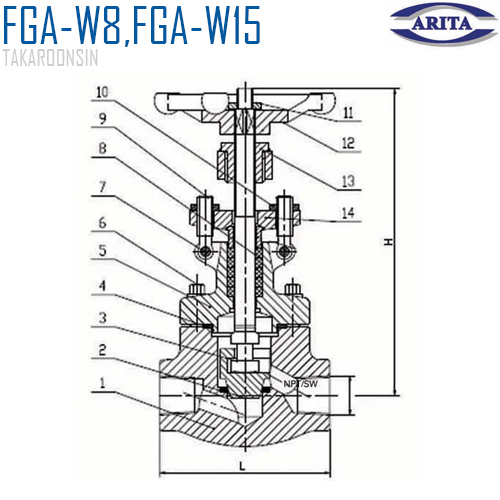 Gate Valve FGA-W8,FGA-W15