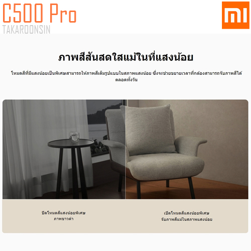 กล้องวงจรปิด Xiaomi Smart Camera C500 Pro (54044)