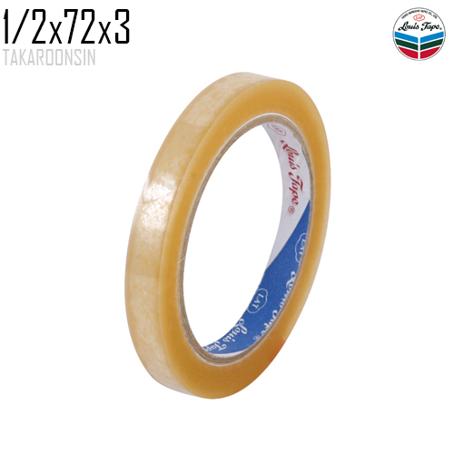 เทปใส 1/2 นิ้ว x 72 หลา Louis Tape แกน 3 นิ้ว