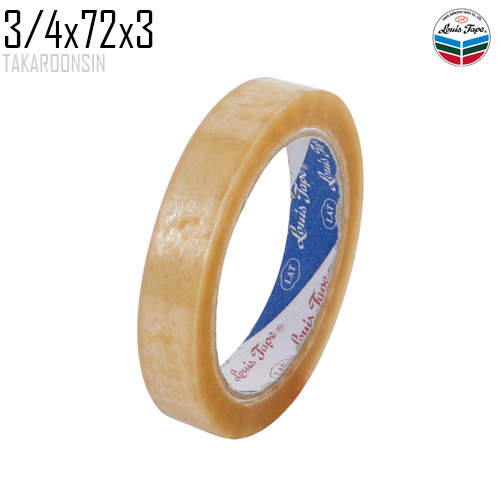 เทปใส 3/4 นิ้ว x 72 หลา Louis Tape แกน 3 นิ้ว