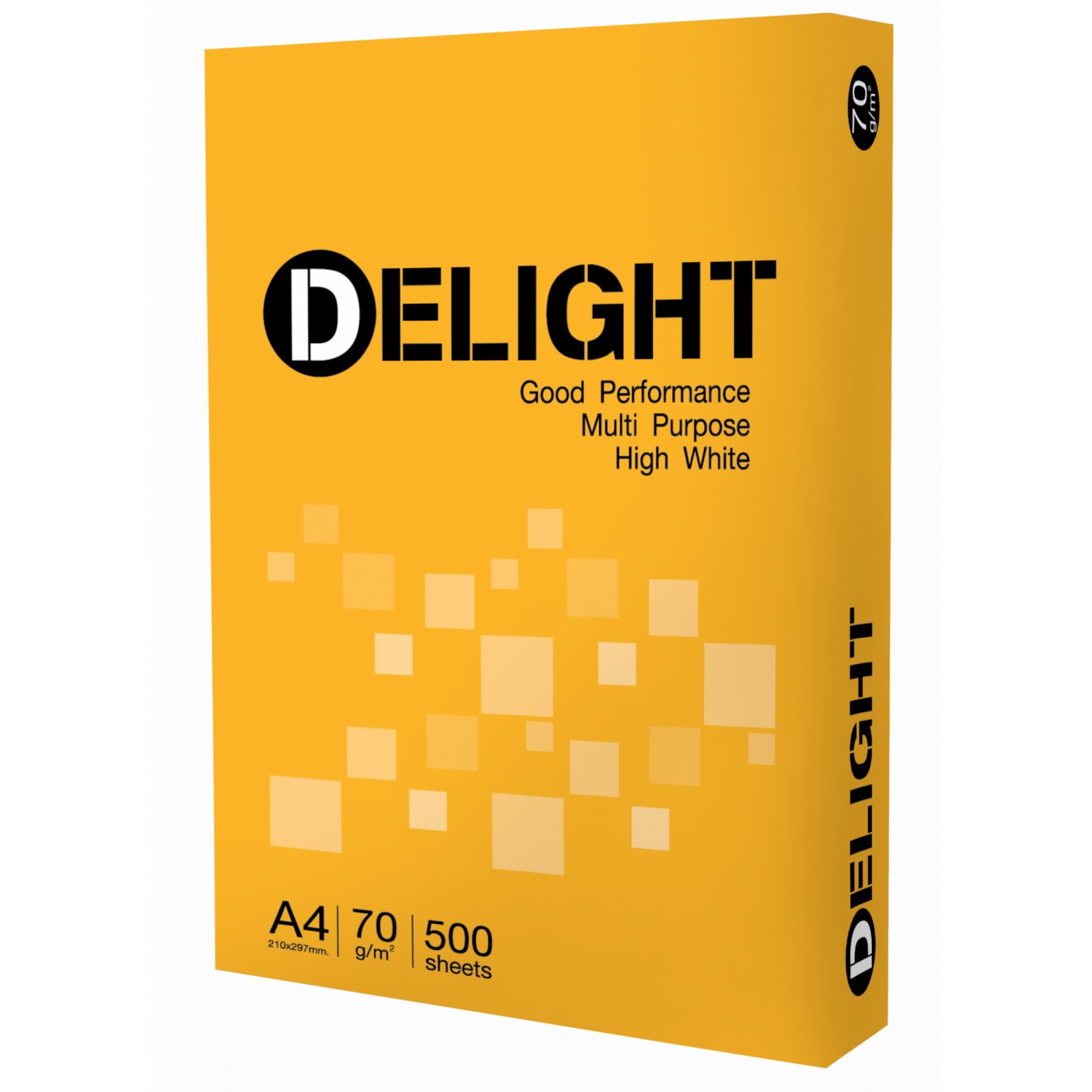 กระดาษถ่ายเอกสาร A4 70G Delight มีมอก. ไม่มีฉลากเขียว