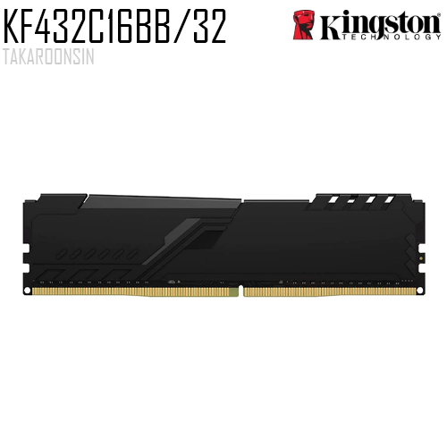 32GB (32GBx1) DDR4 3200MHz RAM (หน่วยความจำ) KINGSTON FURY BEAST DDR4 (BLACK)