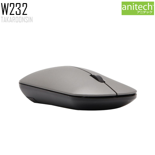 เมาส์ไร้สาย Anitech Bluetooth and Wireless Rechargeable Mouse รุ่น W232