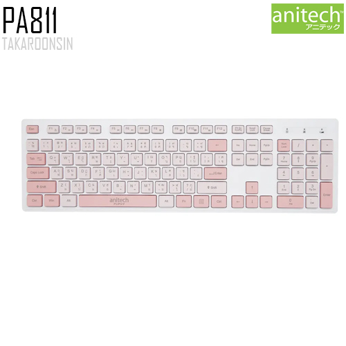 ชุดคีย์บอร์ดและเมาส์ไร้สาย ANITECH PA811