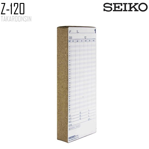 บัตรตอก SEIKO สำหรับรุ่น Z-120 (แพ็ค 100 แผ่น)