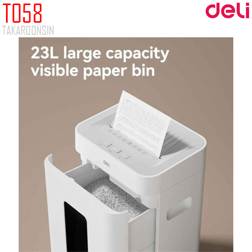 เครื่องทำลายเอกสาร DELI รุ่น T058