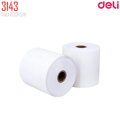 กระดาษใบเสร็จ Deli 3143 ขนาด 80x80mm (2 ม้วน)