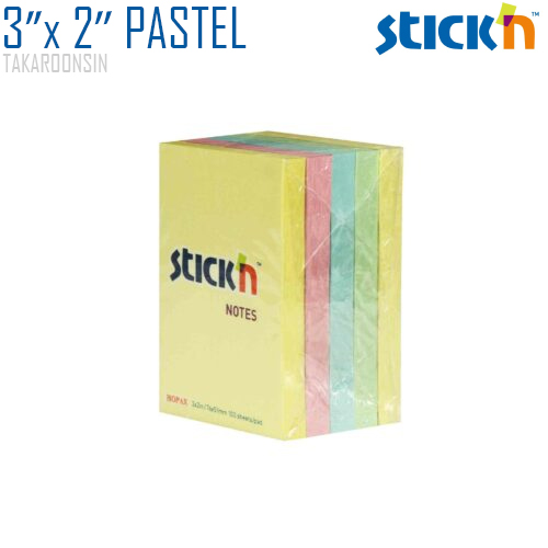 กระดาษโน้ต STICKN 3″x2″ คละสี 4+1 PASTEL กระดาษโน้ต STICKN 3″x2″ คละสี 4+1 PASTEL