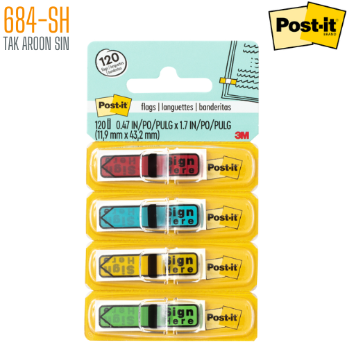 เทปแฟล็กซ์ โพสต์-อิท 684-SH (0.47x1.7 นิ้ว) POST-IT