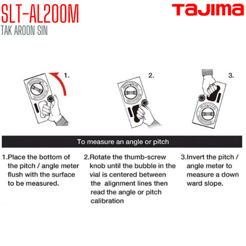 เครื่องมือวัดระดับน้ำTAJIMA SLANT SLT-AL200M มีแม่เหล็ก