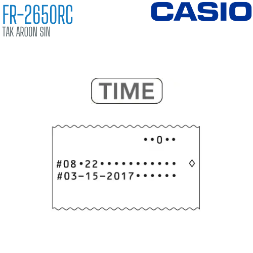 เครื่องคิดเลข CASIO 12 หลัก FR-2650RC แบบพิมพ์ - อิ้งโรลล์