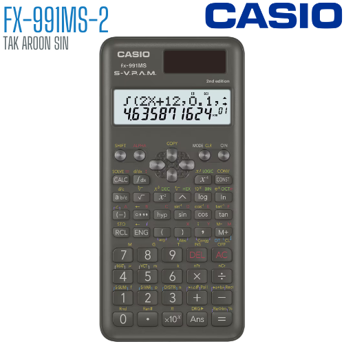 เครื่องคิดเลขวิทยาศาสตร์ CASIO 10+2 หลัก รุ่น FX-991MS-2