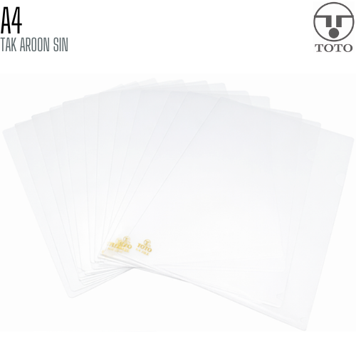 แฟ้มซองพลาสติกใส A4 TOTO