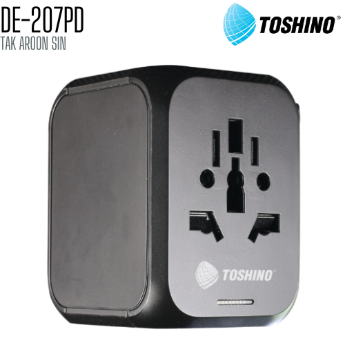 ปลั๊กแปลง TOSHINO DE-207PD 4 in 1