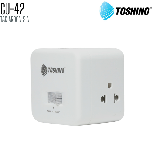 รางปลั๊กไฟ TOSHINO CU-42 4 ช่อง 1 สวิตช์ สายยาว 2 เมตร