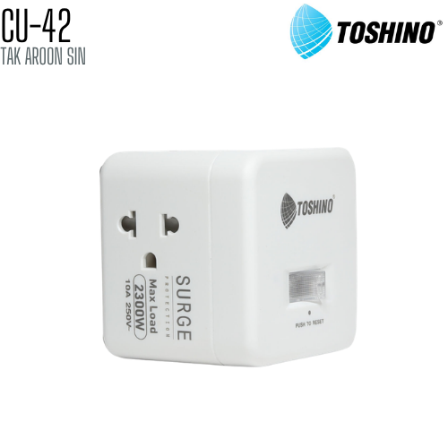 รางปลั๊กไฟ TOSHINO CU-42 4 ช่อง 1 สวิตช์ สายยาว 2 เมตร