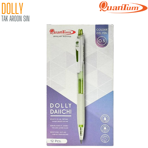 ปากกาหมึกเจล QUANTUM DOLLY DAIICHI ขนาด 0.5 หมึกน้ำเงิน