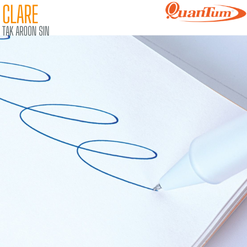 ปากกาหมึกเจล QUANTUM DAIICHI CLARE ขนาด 0.5 หมึกน้ำเงิน