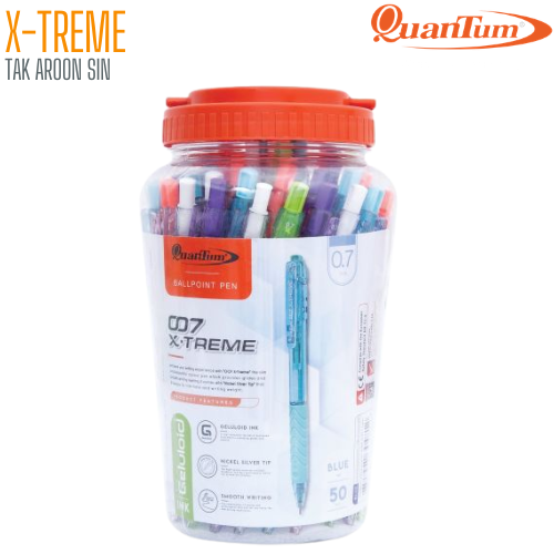 ปากกาลูกลื่น QUANTUM 007 X-TREME ขนาด 0.7 มม. หมึกน้ำเงิน