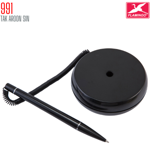 ปากกาลูกลื่นพร้อมแท่นตั้งโต๊ะ 0.7 มม. Flamingo 991