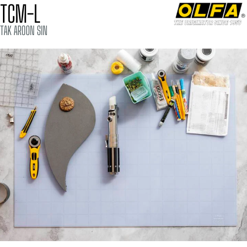 แผ่นยางรองตัด OLFA TCM-L (90 x 62 ซม.) แบบโปร่งแสง