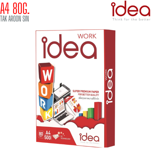 กระดาษถ่ายเอกสาร A4 80G Idea Work