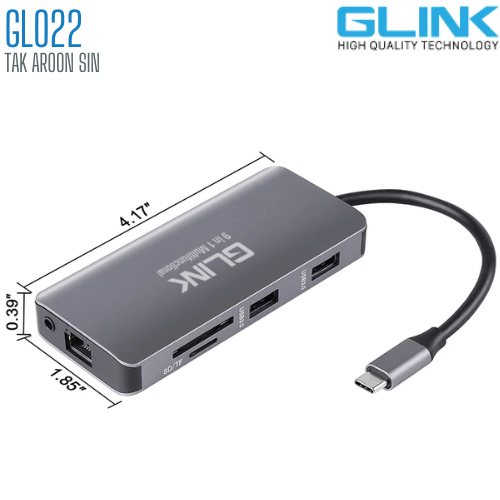 USB Hub GLINK รุ่น GL-022 USB Type-C Multifunctional