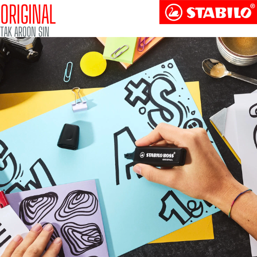 ปากกาเน้นข้อความ STABILO BOSS Original สีดำ