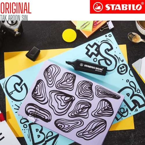 ปากกาเน้นข้อความ STABILO BOSS Original สีดำ