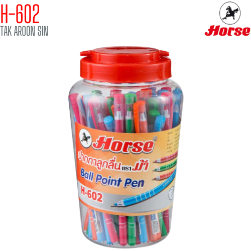 ปากกาลูกลื่น ตราม้า Horse H-602 ขนาด 0.7 มม.