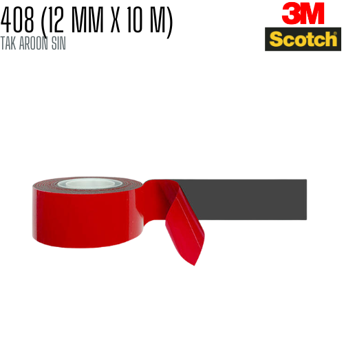 เทปกาว 2 หน้า สำหรับติดชิ้นส่วนรถยนต์ 12 มม.x 10 เมตร SCOTCH 408