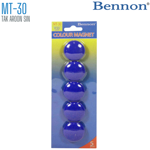 เม็ดแม่เหล็กติดบอร์ด BENNON 30 มม. MT-30 (1x5)
