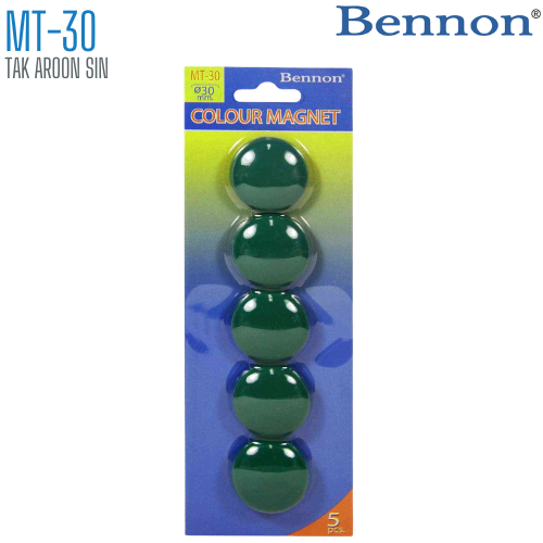 เม็ดแม่เหล็กติดบอร์ด BENNON 30 มม. MT-30 (1x5)
