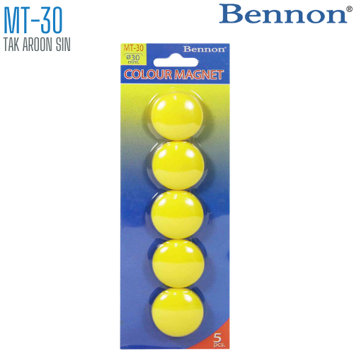 เม็ดแม่เหล็กติดบอร์ด BENNON 30 มม. MT-30 (1x5)