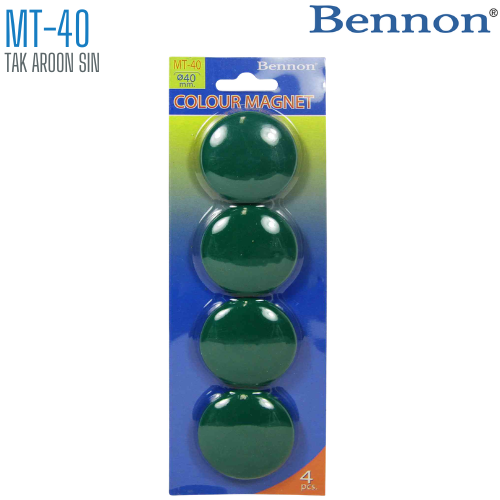 เม็ดแม่เหล็กติดบอร์ด BENNON 40 มม. MT-40 (1x4)
