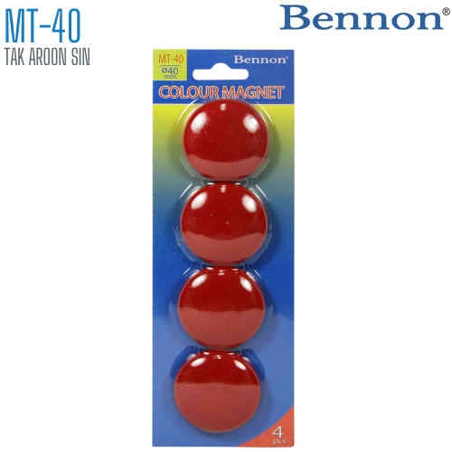 เม็ดแม่เหล็กติดบอร์ด BENNON 40 มม. MT-40 (1x4)