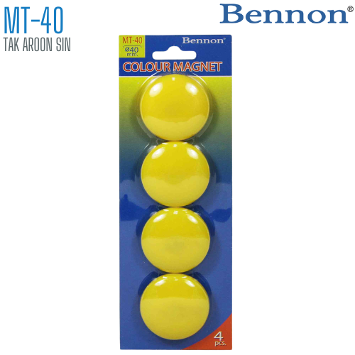 เม็ดแม่เหล็กติดบอร์ด BENNON 40 มม. MT-40 (1x4)