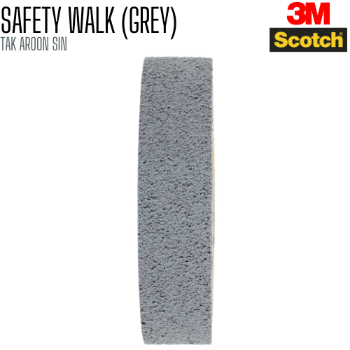 เทปกันลื่น SAFETY WALK สำหรับงานภายใน 1 นิ้ว x 180 ซม. สีเทา