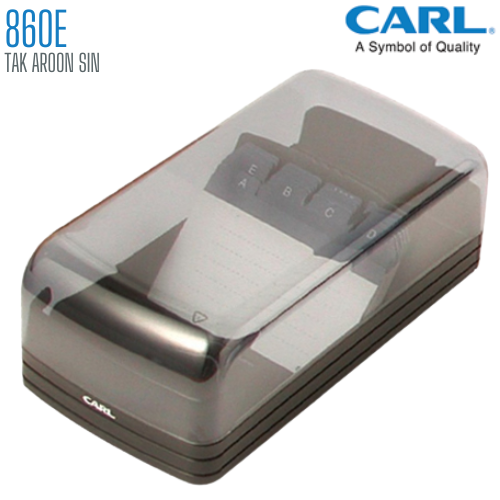 กล่องใส่นามบัตร แบบพลาสติก CARL No.860E (600 ชื่อ)